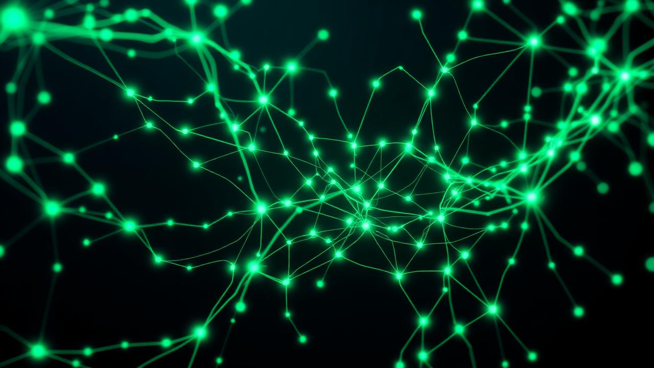 Glowing neural network nodes representing GPT-5 enterprise AI infrastructure
